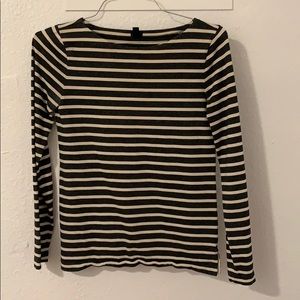 Striped boatneck top